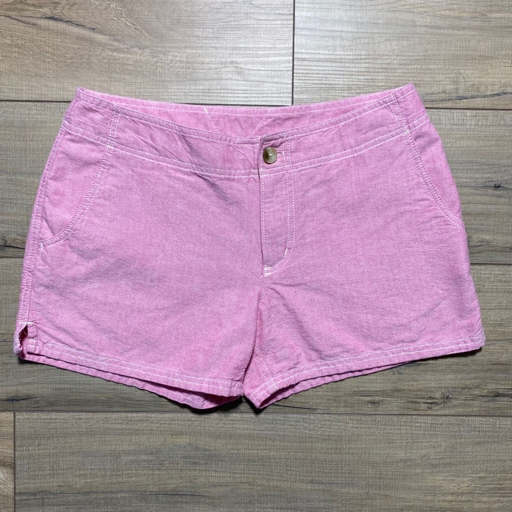 Columbia PFG Womens 4” Inseam Cotton Shorts Size 8 4L Red/Pink